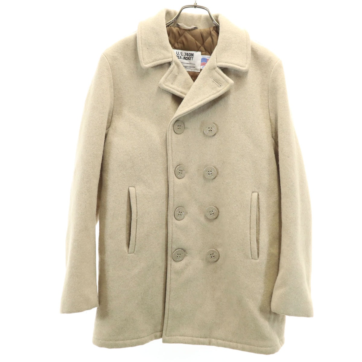 schott ショット 90s USA製 オールド ピーコート 20 ベージュ U.S.740N