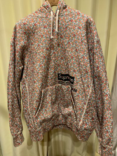 Supreme / JUNYA WATANABE COMME des GARCONS MAN Hooded Sweatshirt "Pink Flowers"