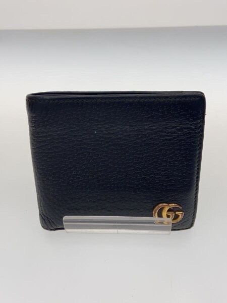 GUCCI GG Marmont Leather Coin Wallet "Black"