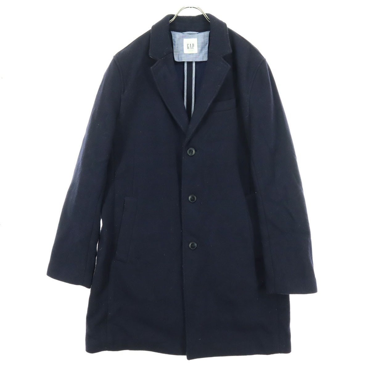 GAP ギャップ 長袖 チェスターコート L ブラック