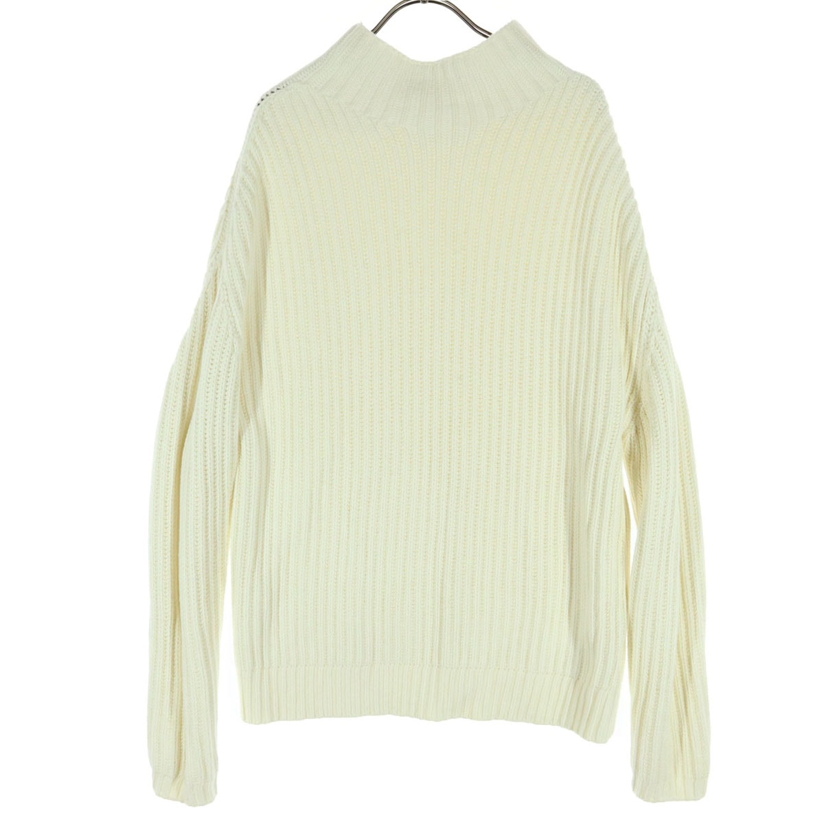 GAP ギャップ コットン 長袖 モックネック ニット M ホワイト