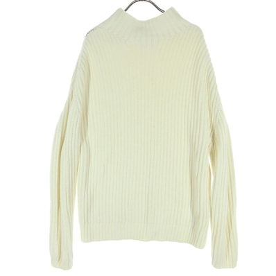 GAP ギャップ コットン 長袖 モックネック ニット M ホワイト