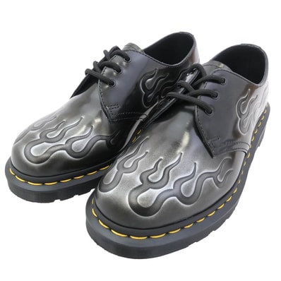 Dr.Martens ドクターマーチン その他靴 INFERNO インフェルノ ファイヤーパターン 3 ホール シューズ ブラック系 EU39【中古】
