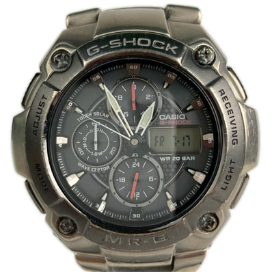 CASIO カシオ 腕時計 G-SHOCK ジーショック 電波ソーラー デジアナウォッチ MRG-7000DJ ブラックxシルバー