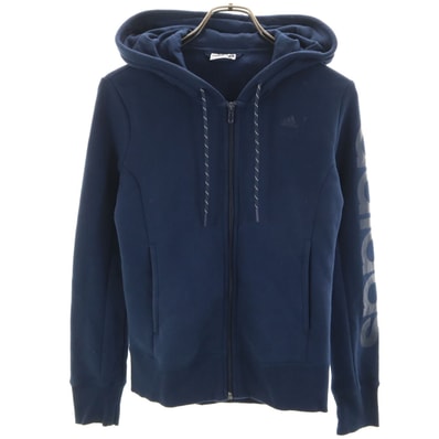 adidas アディダス SPORT ESSENTIALS 長袖 スウェット ジップパーカー L ネイビー