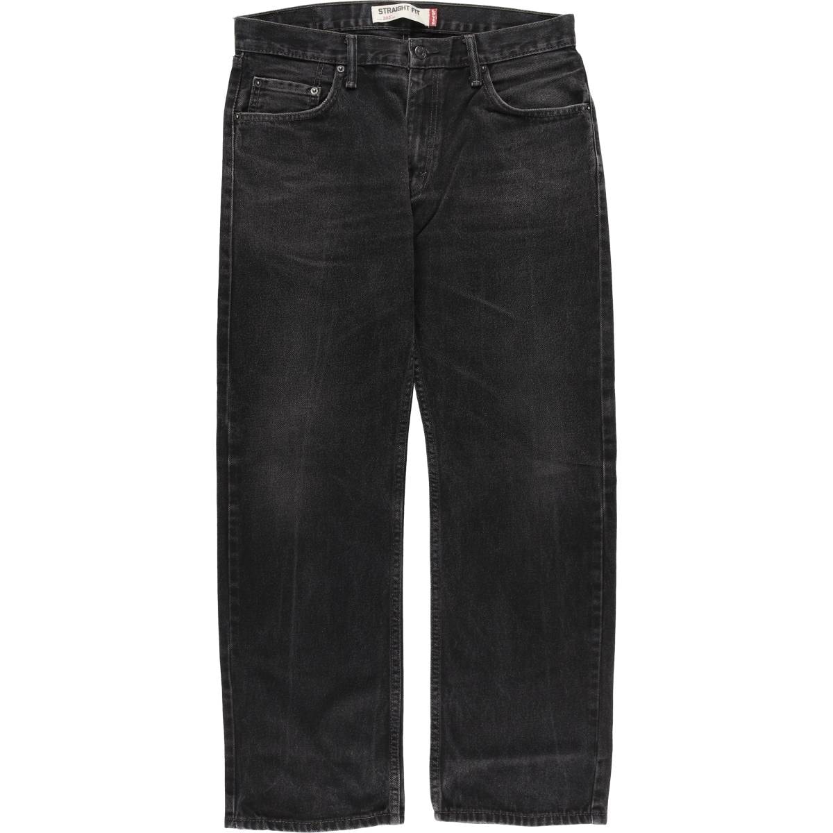 古着 リーバイス Levi's 505 STRAIGHT FIT ブラックデニム テーパードデニムパンツ メンズw34相当/eaa482663