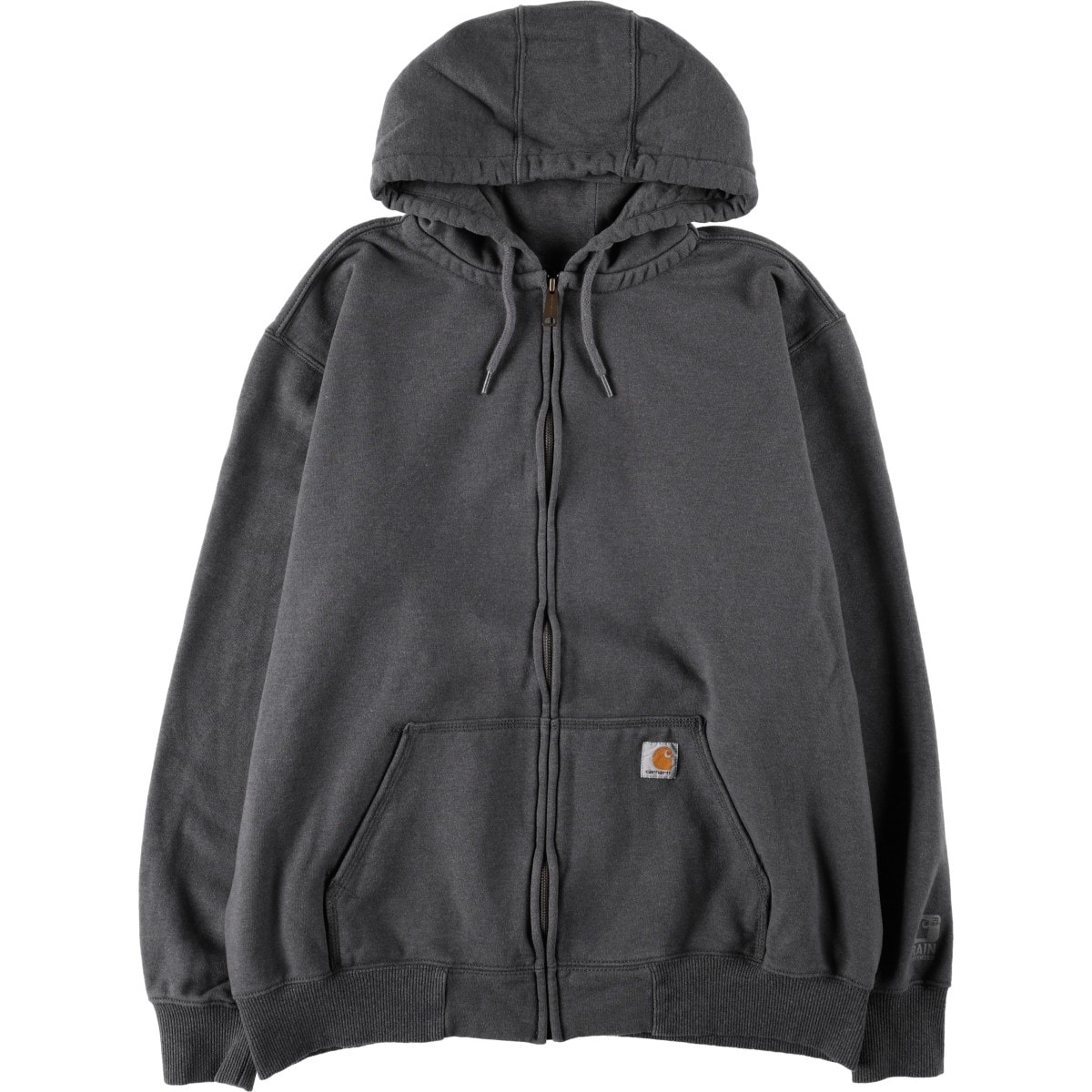古着 カーハート Carhartt ORIGINAL FIT RAIN DEFENDER スウェットフルジップパーカー メンズXL相当/eaa664025