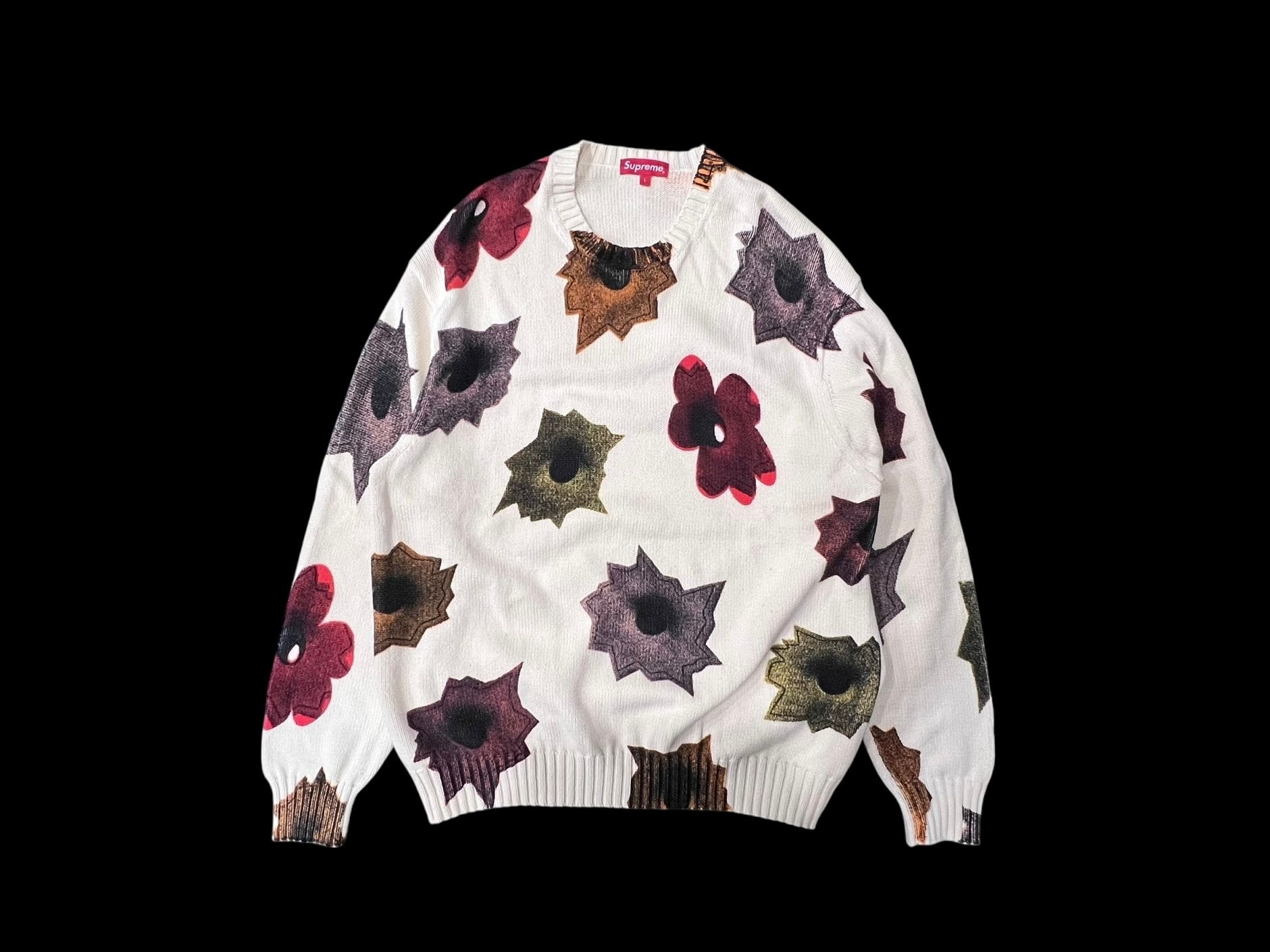 Supreme Nate Lowman Sweater "White"
