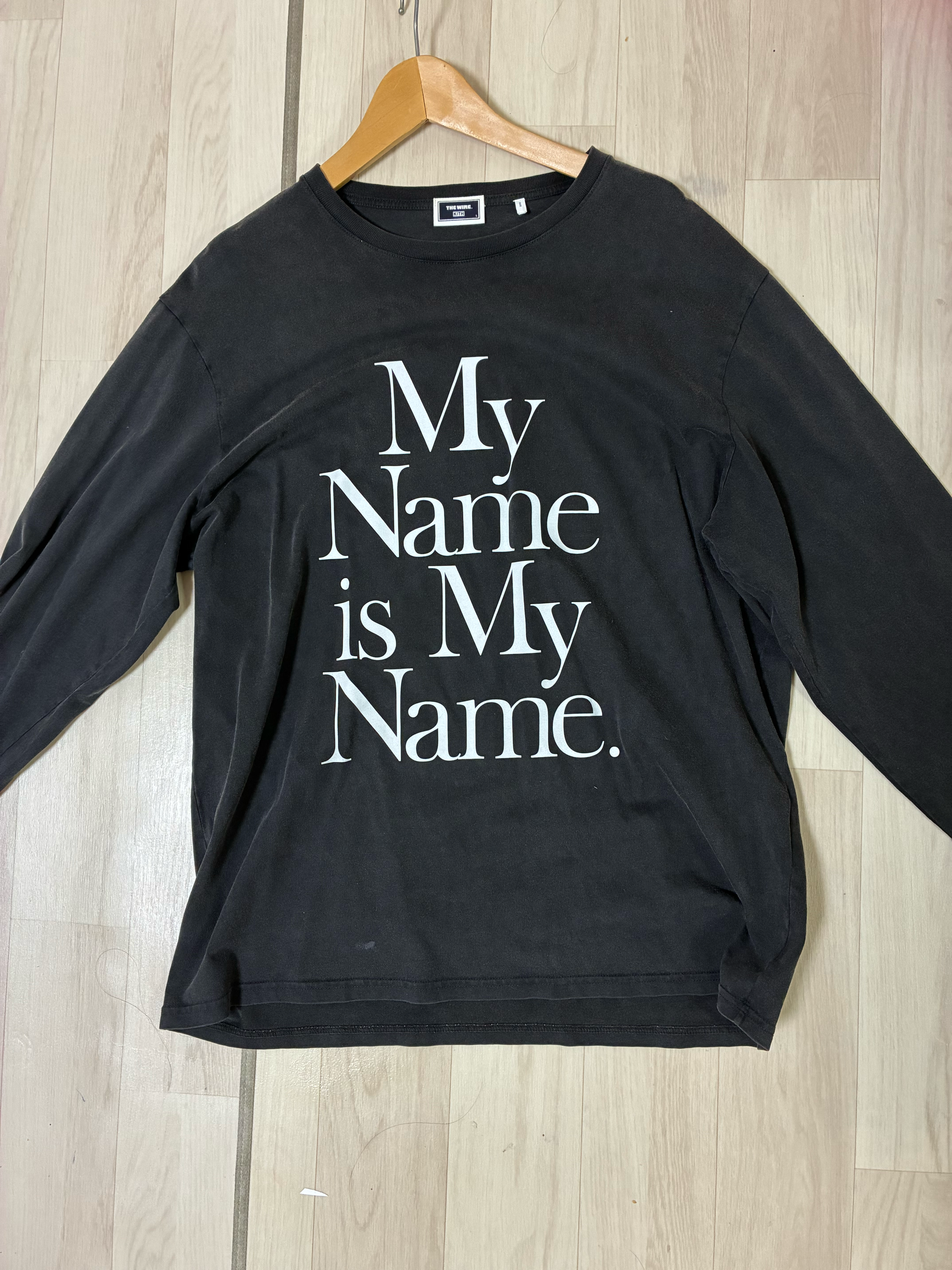 Kith x The Wire My Name Is My Name Vintage L/S Tee "Black"