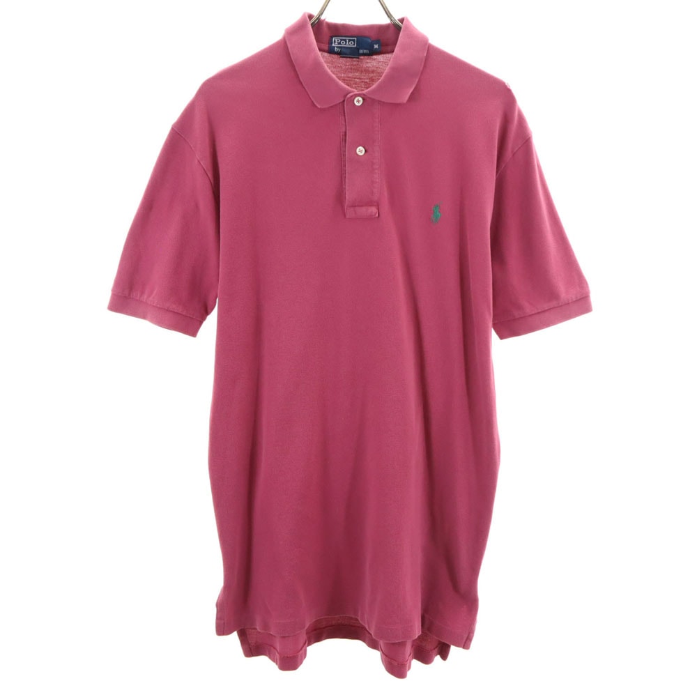 Polo by Ralph Lauren ポロバイラルフローレン 半袖 ポロシャツ M 赤紫系 鹿の子