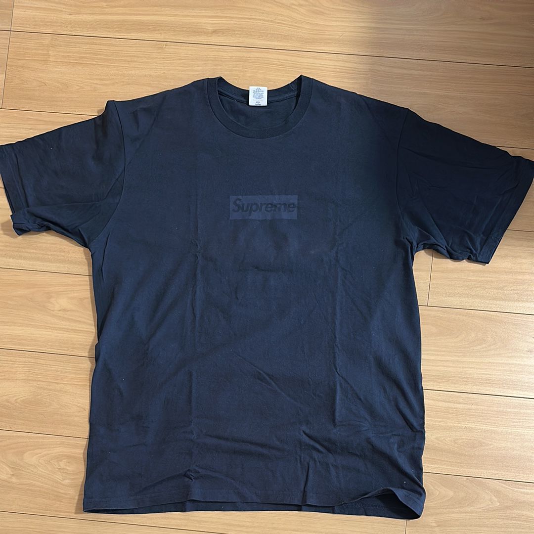Supreme Tonal Box Logo Tee "Navy"