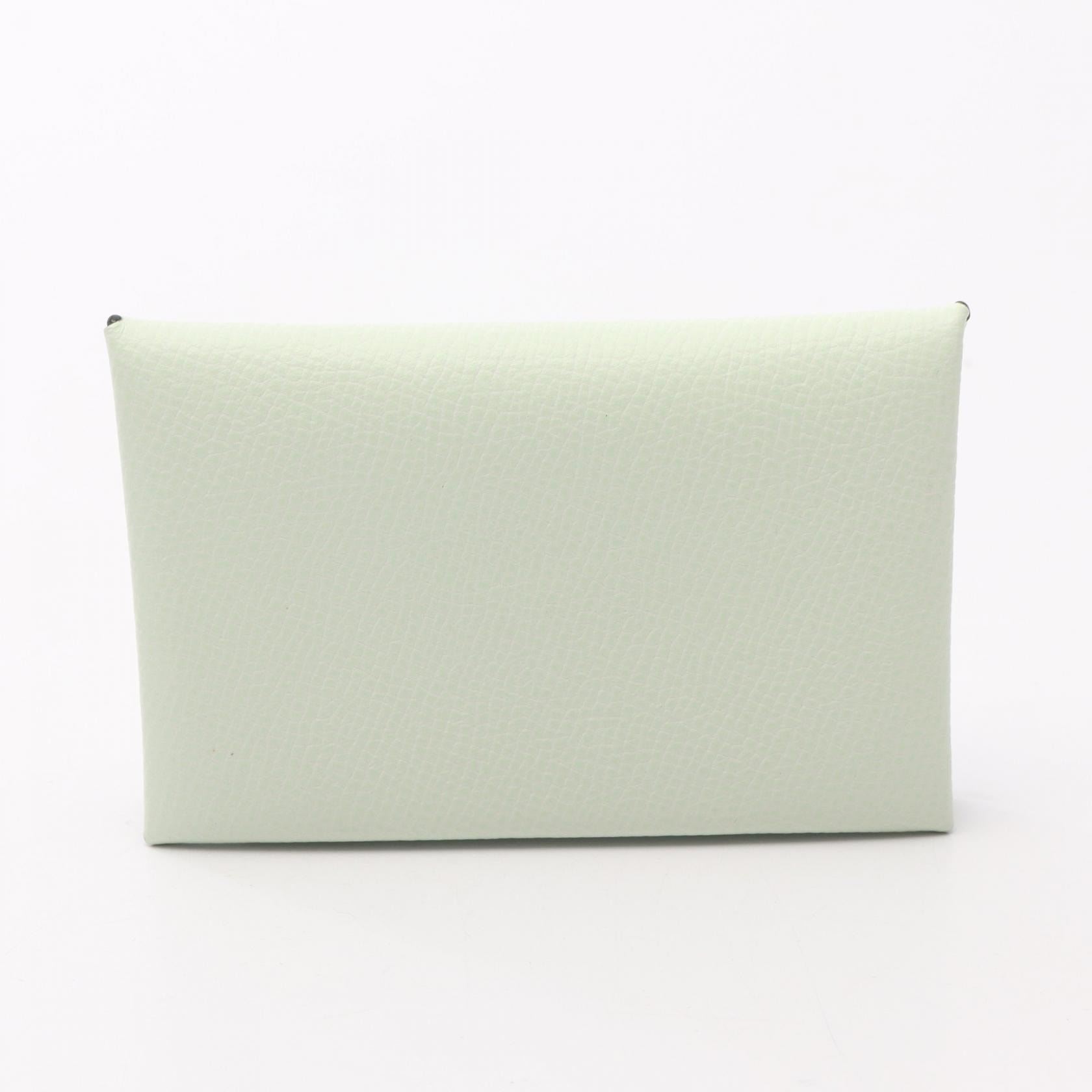 エルメス HERMES カルヴィデュオ コインケース 財布 レザー ヴォーエプソン ヴォーエプソン ヴェールフィズ U刻印(2022年製造) レディース グリーン系 【中古】