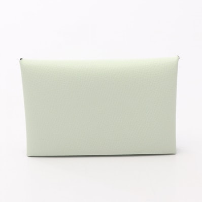 エルメス HERMES カルヴィデュオ コインケース 財布 レザー ヴォーエプソン ヴォーエプソン ヴェールフィズ U刻印(2022年製造) レディース グリーン系 【中古】