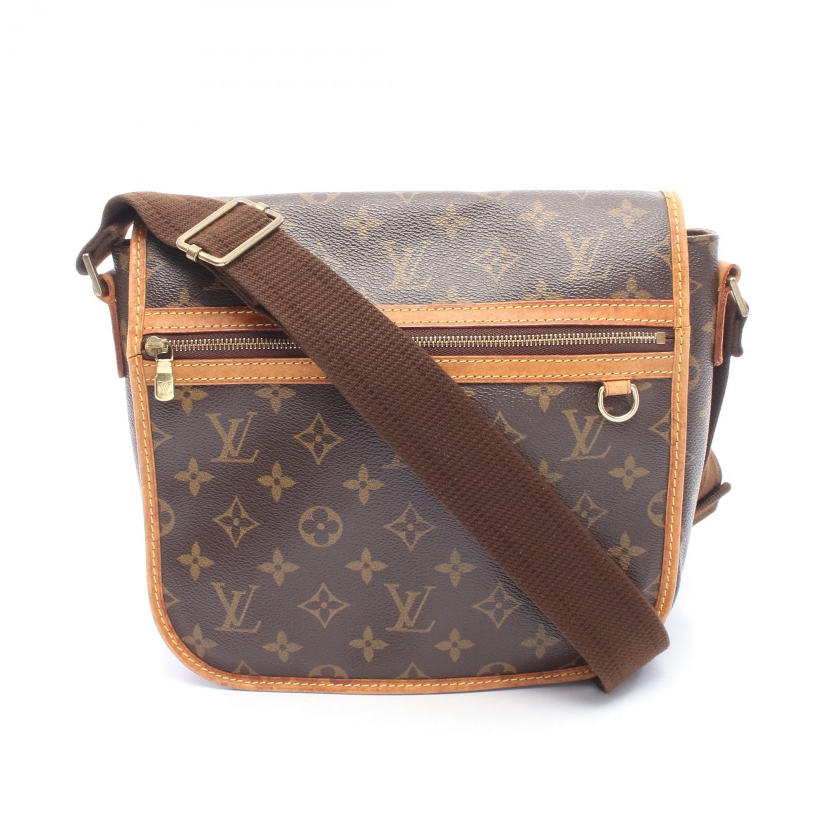 ルイ・ヴィトン LOUIS VUITTON メッセンジャーPM ボスフォール モノグラム ショルダーバッグ バッグ PVCコーティングキャンバス レザー レディース ブラウン系 M40106 【中古】