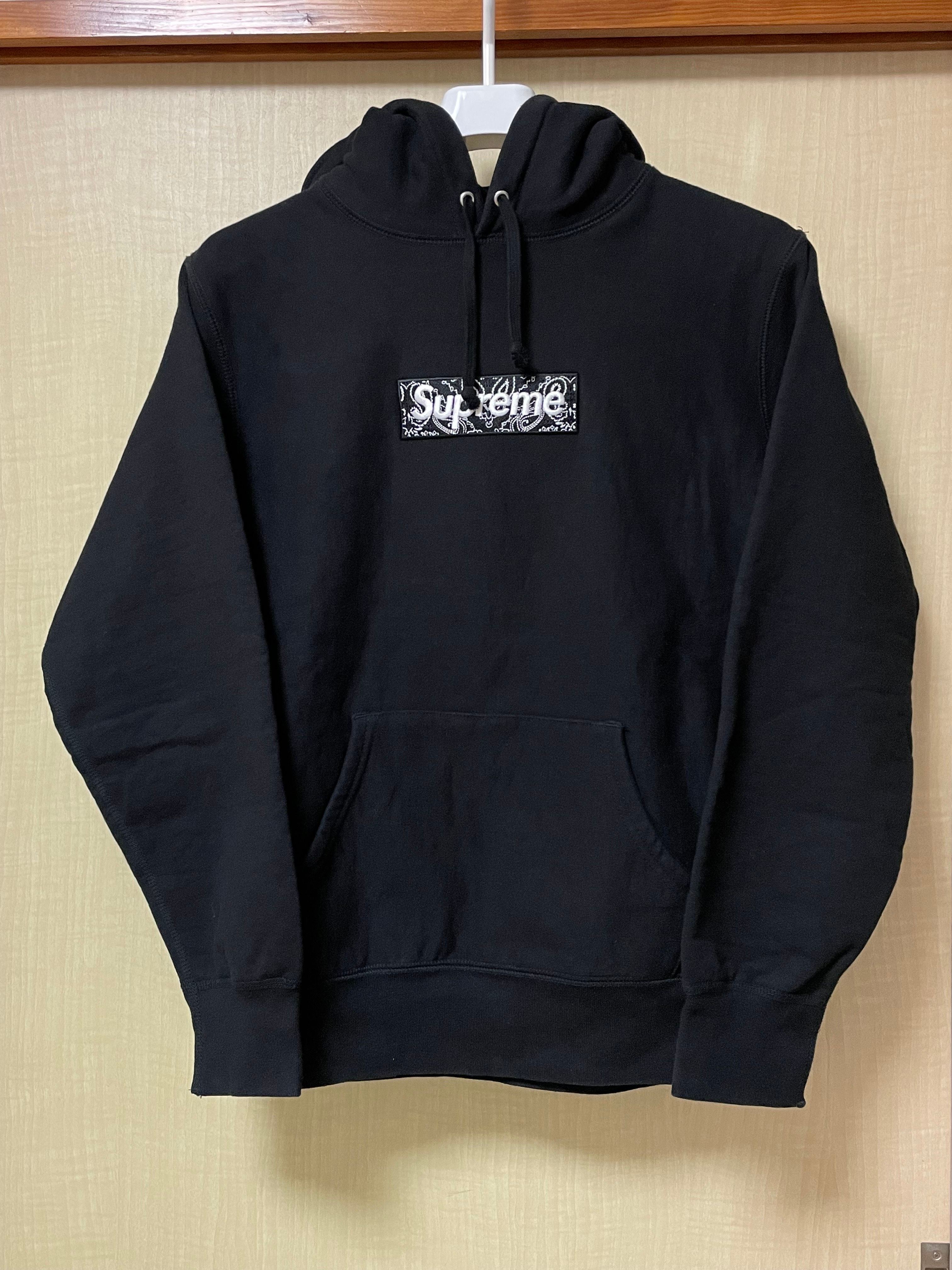 Supreme Bandana Box Logo Hooded Sweatshirt "Black"
