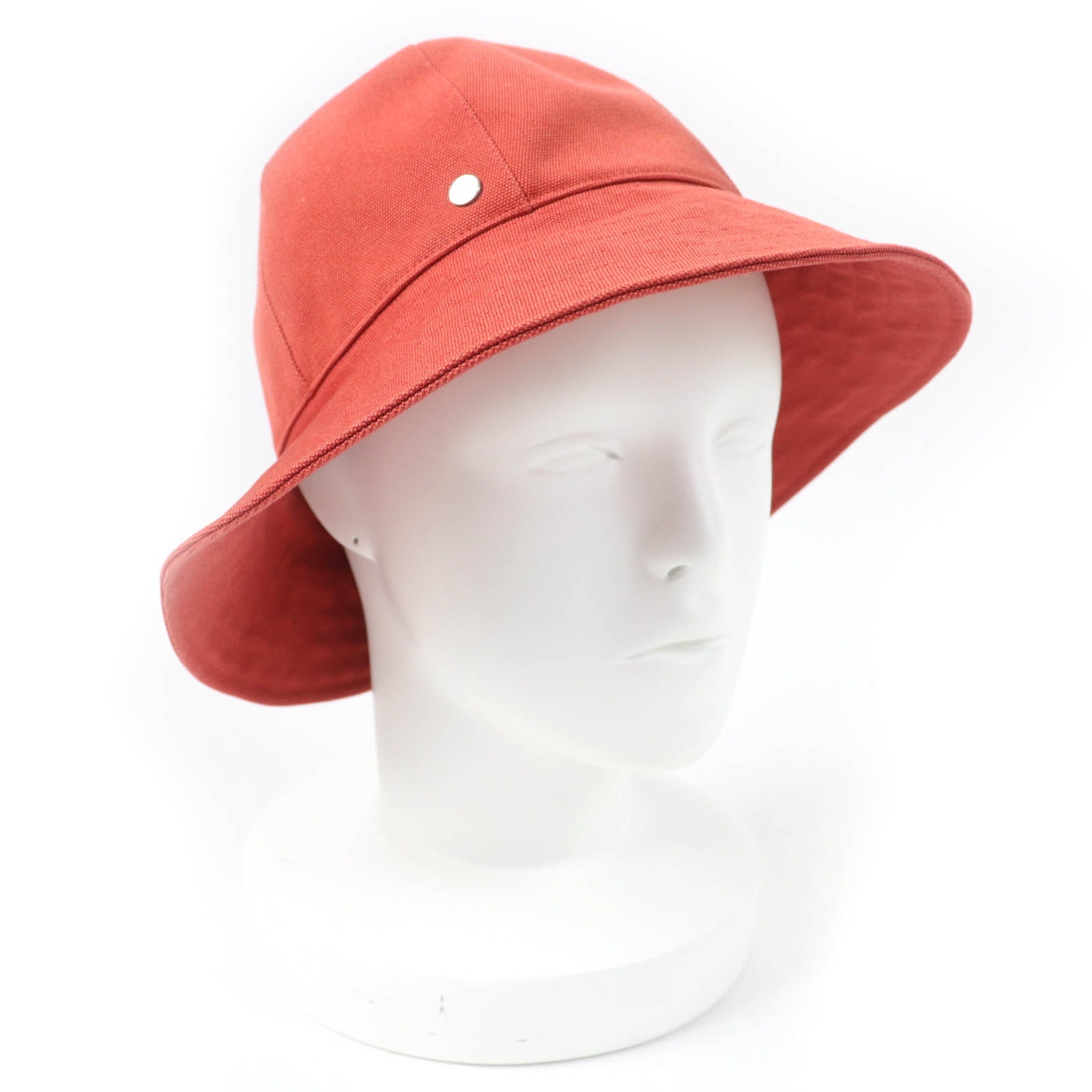 極美品 エルメス ハット オレンジ系 レディース 57