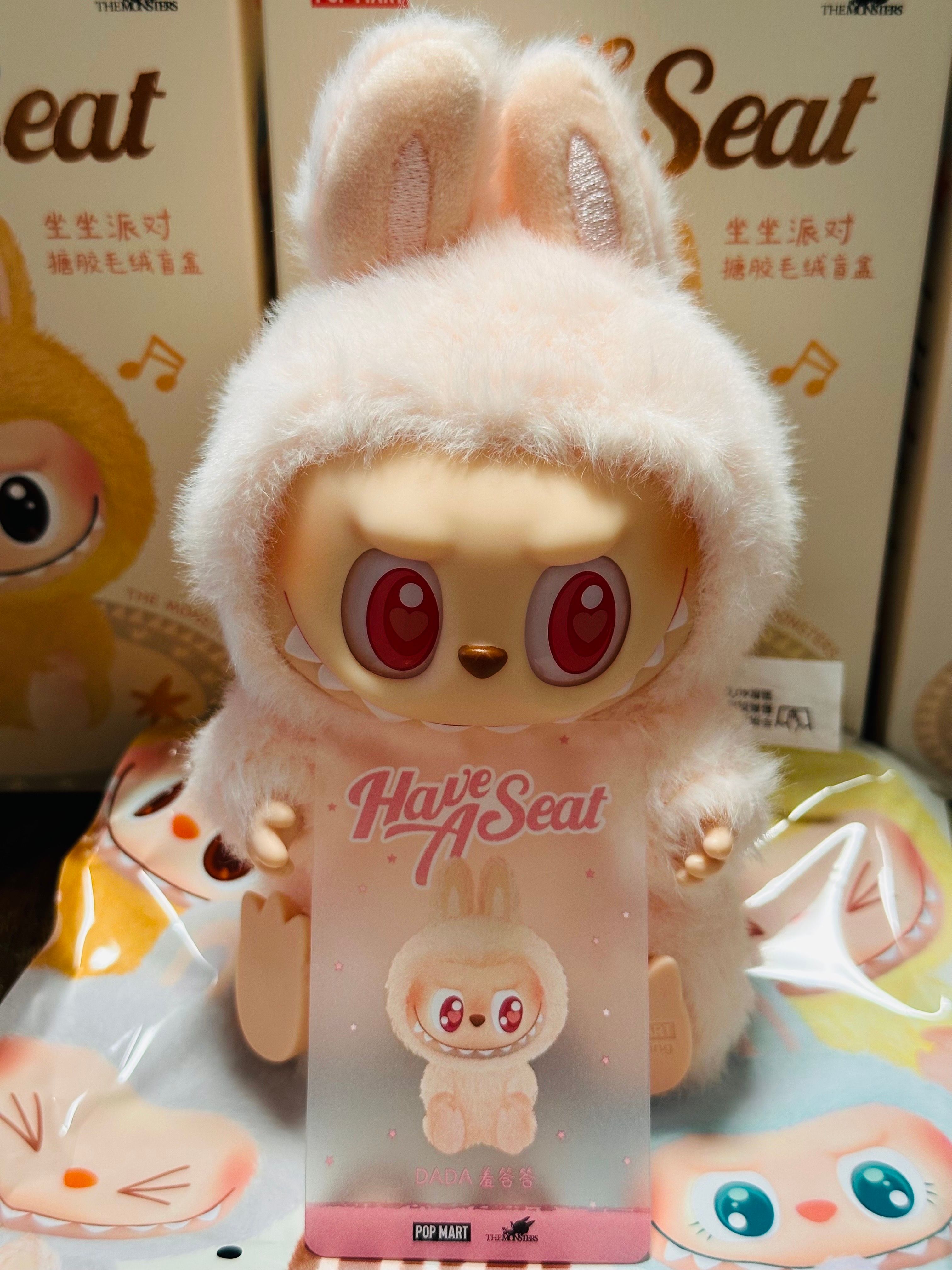 POP MART THE MONSTERS (LABUBU) Have a Seat Plush Series DADA