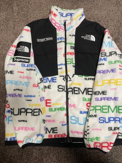 Supreme x The North Face Steep Tech Fleece Jacket "White"