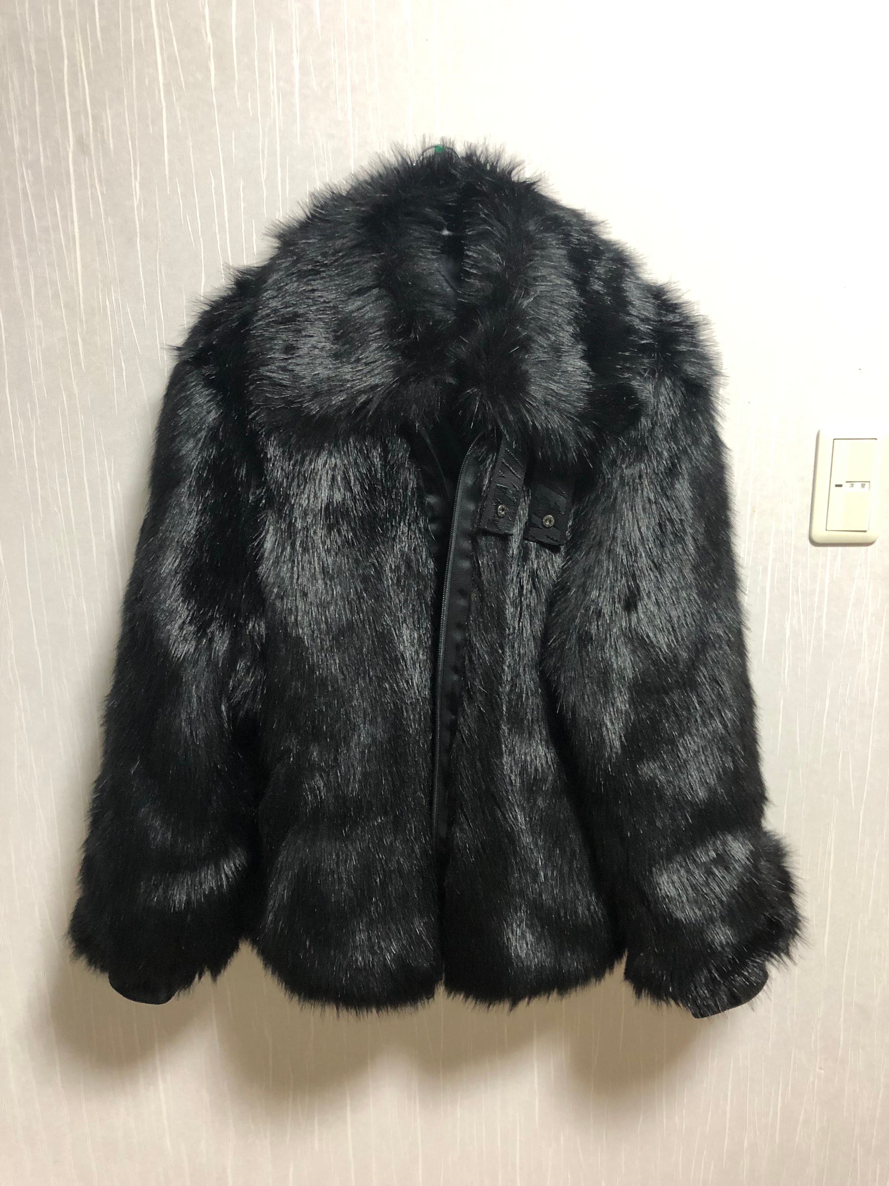 Nike x Ambush Women's Reversible Faux Fur Coat "Black"