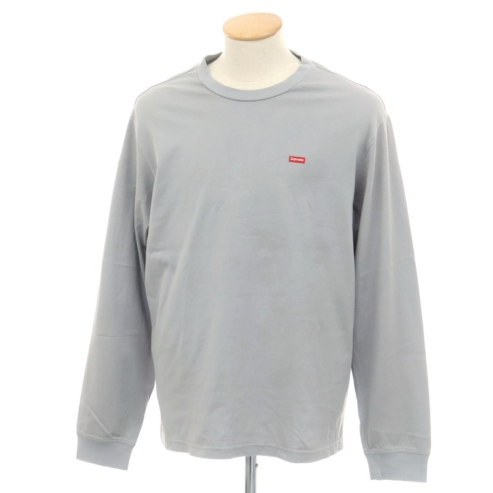 【中古】シュプリーム Supreme 2020年秋冬 Small Box L/S Tee コットン 長袖Tシャツ グレー【サイズS】【メンズ】