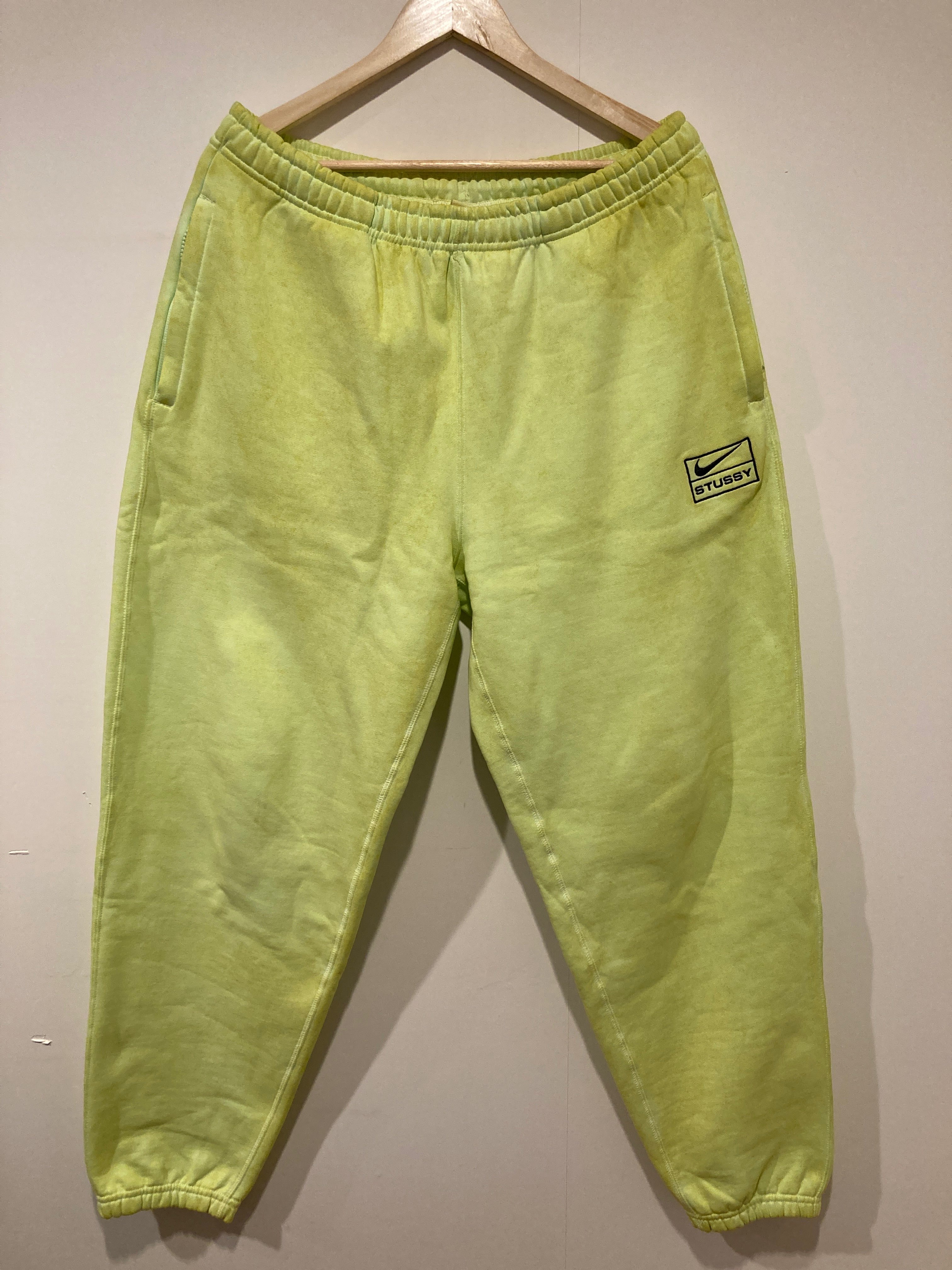 Stussy × Nike NRG Washed Fleece Pant (US Size) "Yellow" DM1024-702