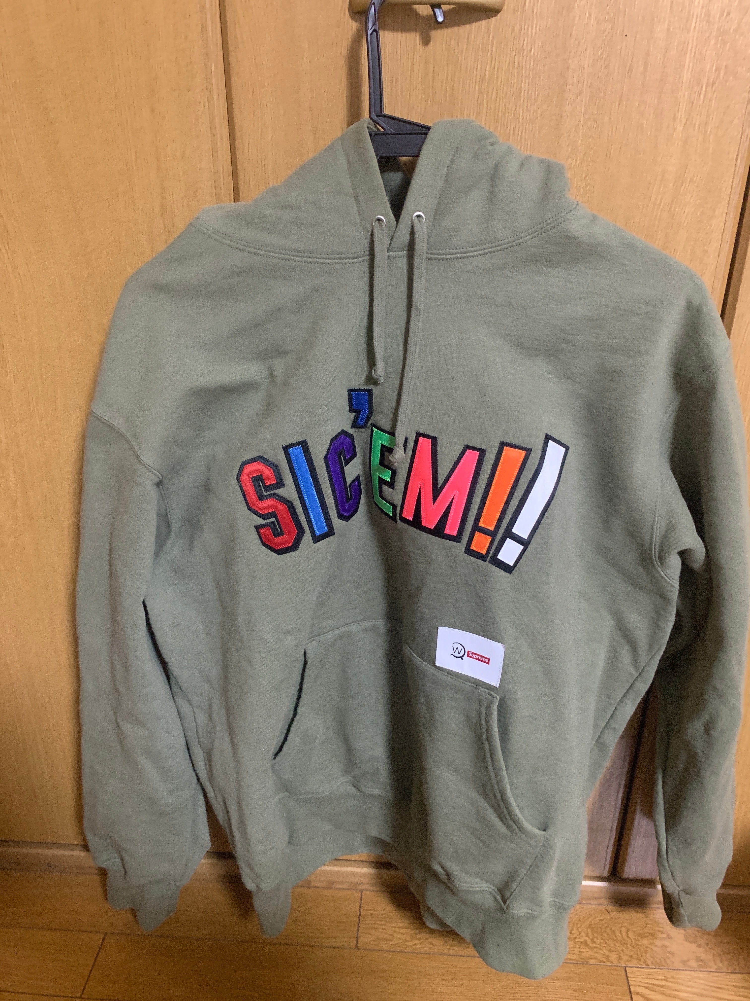 Supreme / WTAPS Sic'em! Hooded Sweatshirt "Olive Drab"