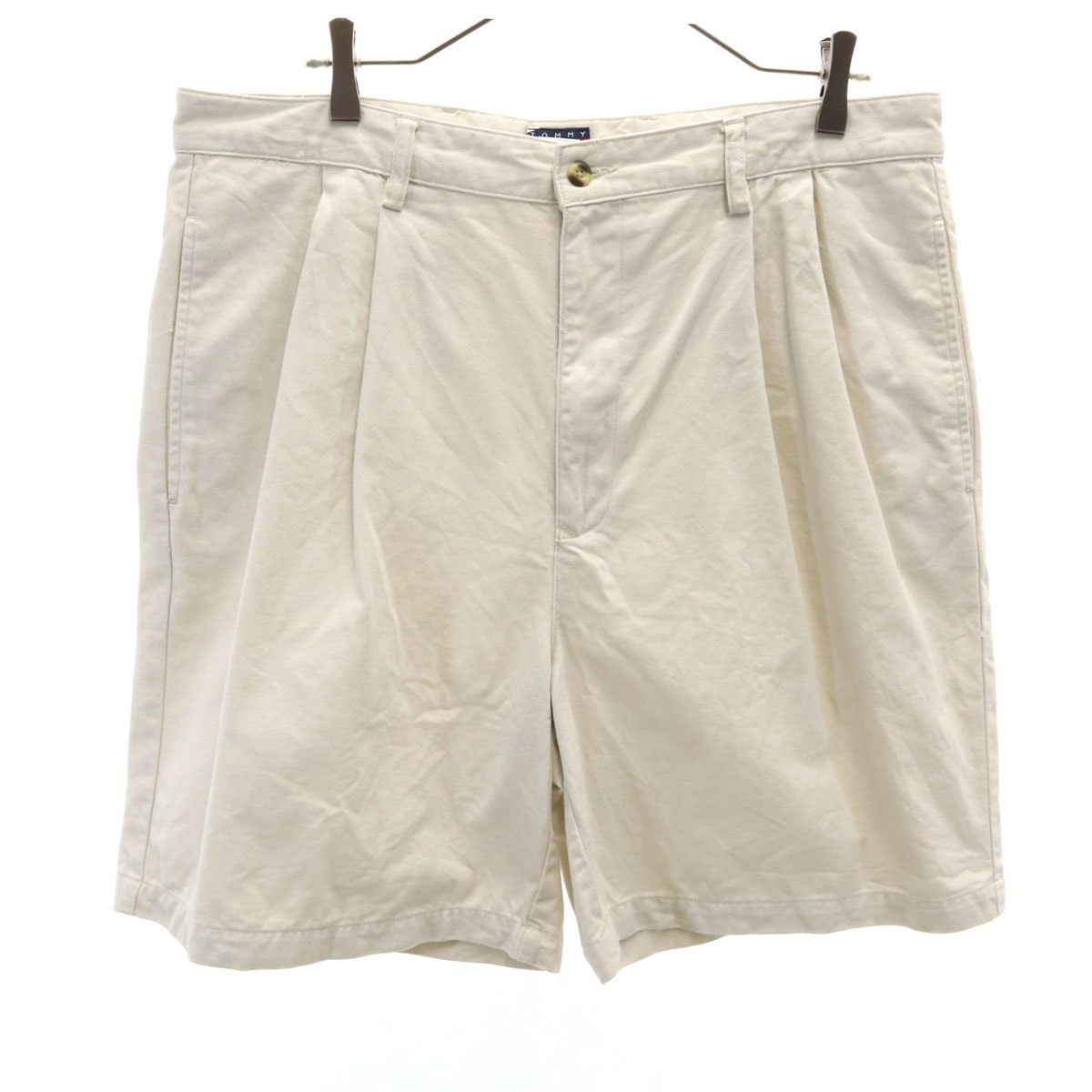 TOMMY HILFIGER トミーヒルフィガー 90s オールド フラッグタグ チノショートパンツ W36 グレージュ