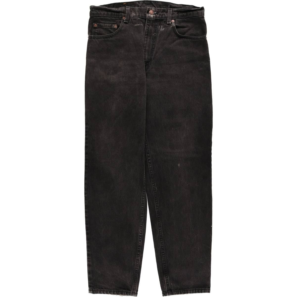 古着 リーバイス Levi's AUTHENTIC JEANS ブラックデニム テーパードデニムパンツ ジッパーフライ/eaa579313