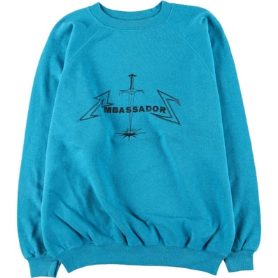 古着 80年代 ヘインズ Hanes 青タグ プリントスウェットシャツ トレーナー USA製 メンズXL相当 ヴィンテージ/eaa577172