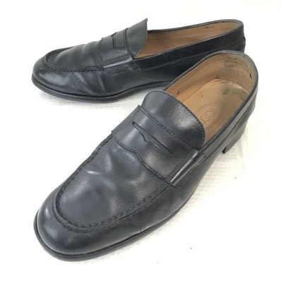 ビンテージ★トッズ/TOD'S★本革/ローファー/モカシン【9/27.0/黒/BLACK】ビジネス/dress shoes◆pF-40
