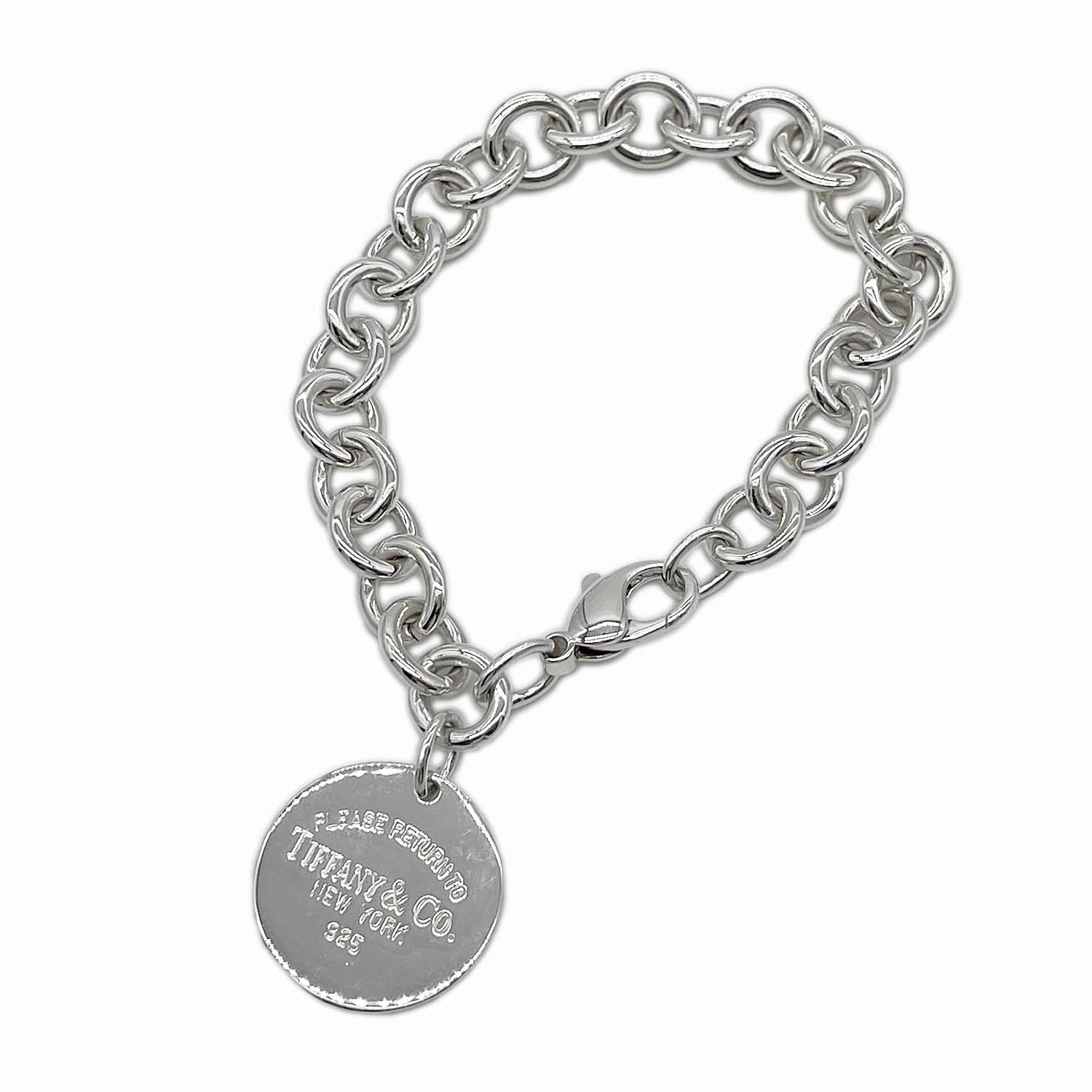 TIFFANY&Co. ティファニー リターントゥ ラウンドタグ RTT  ブレスレット
 バングル SV925 シルバー 新品仕上済 レディース
 【中古】