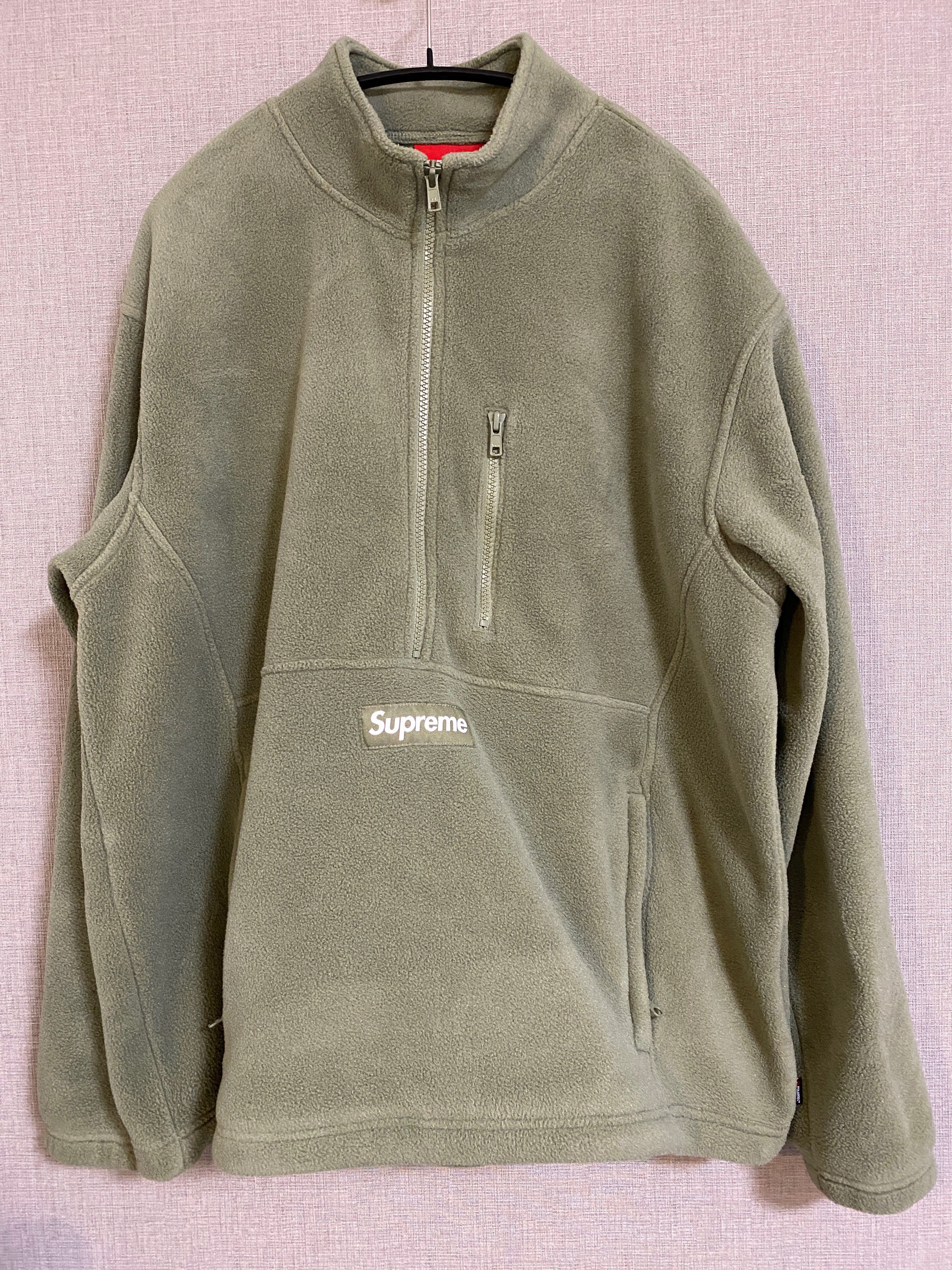 Supreme Polartec Half Zip Pullover "Light Olive"
