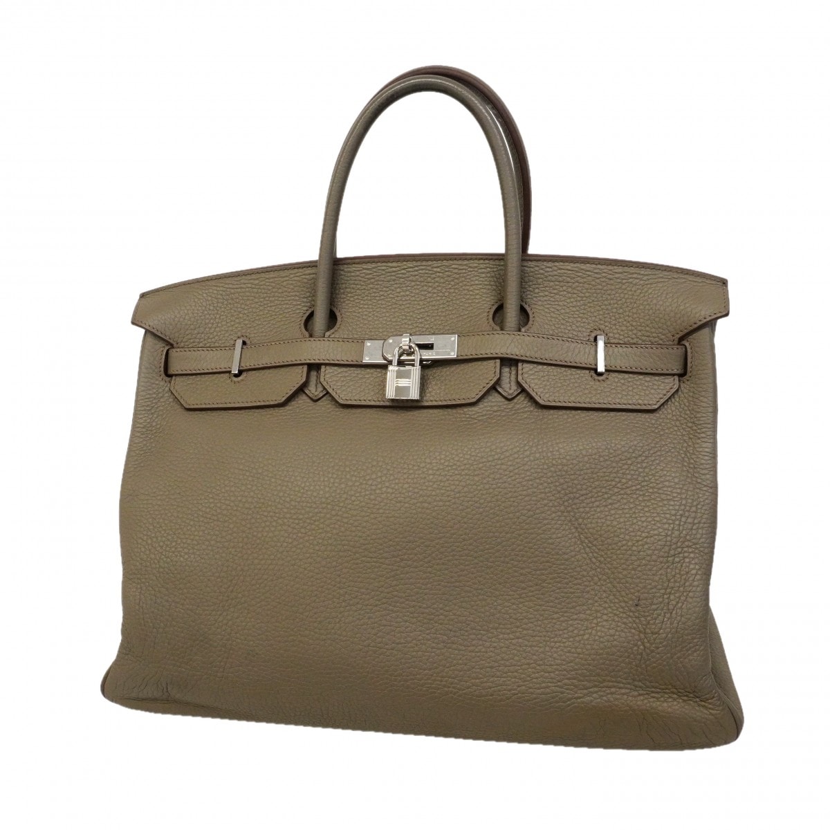 ★最終価格★SALE【6cd5470】エルメス ハンドバッグ バーキン40 トリヨンクレマンス エタン シルバー金具 □Q刻印【中古】レディース