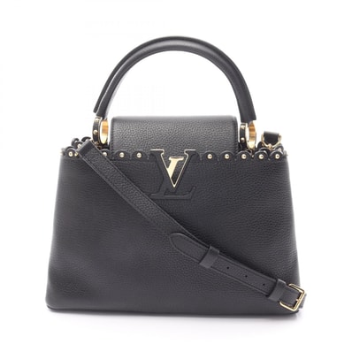ルイ・ヴィトン LOUIS VUITTON カプシーヌPM ハンドバッグ バッグ レザー トリヨンレザー トリヨンレザー ノワール レディース ブラック系 【中古】