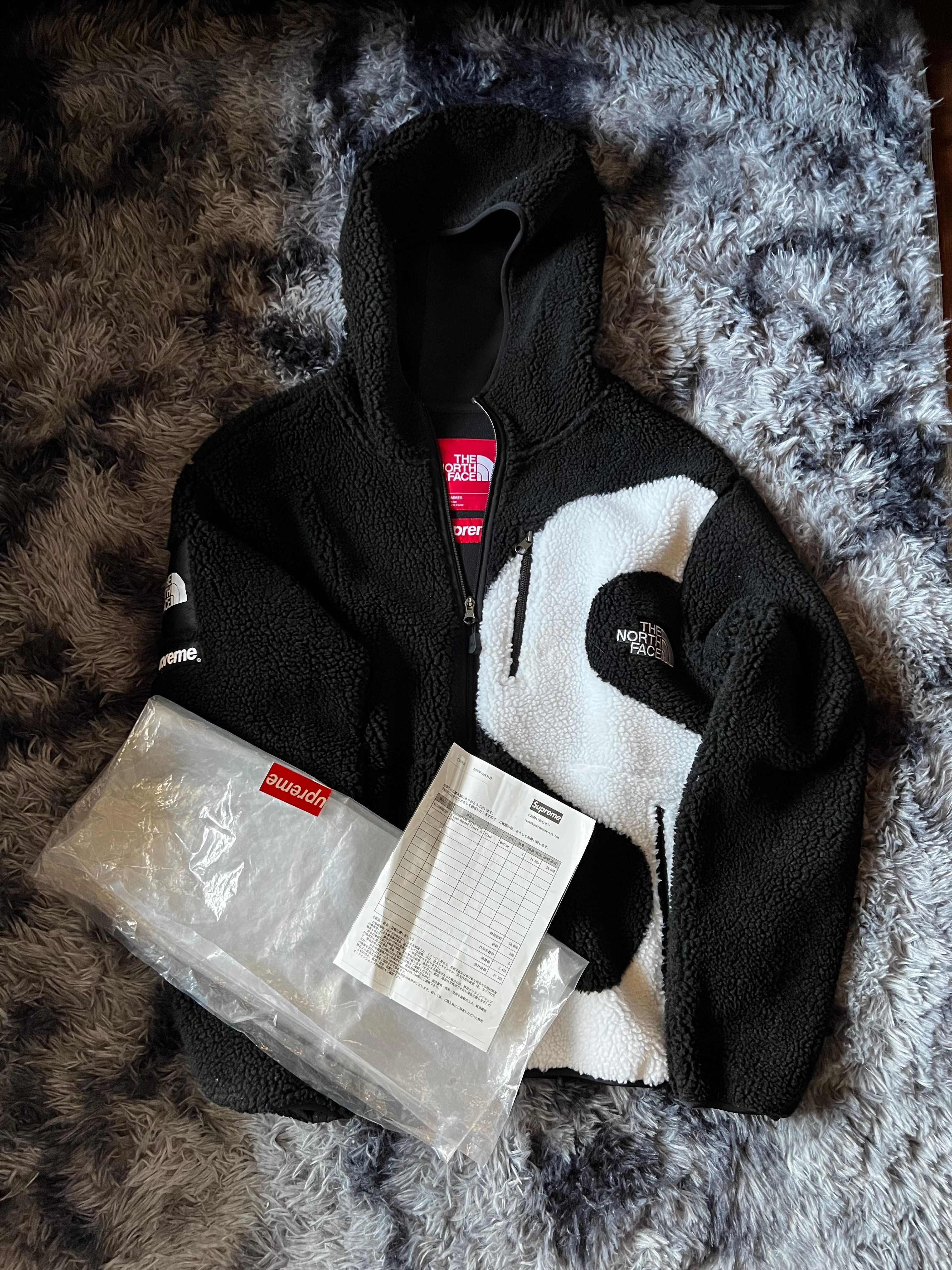 Supreme x The North Face S Logo Hooded Fleece Jacket "Black"