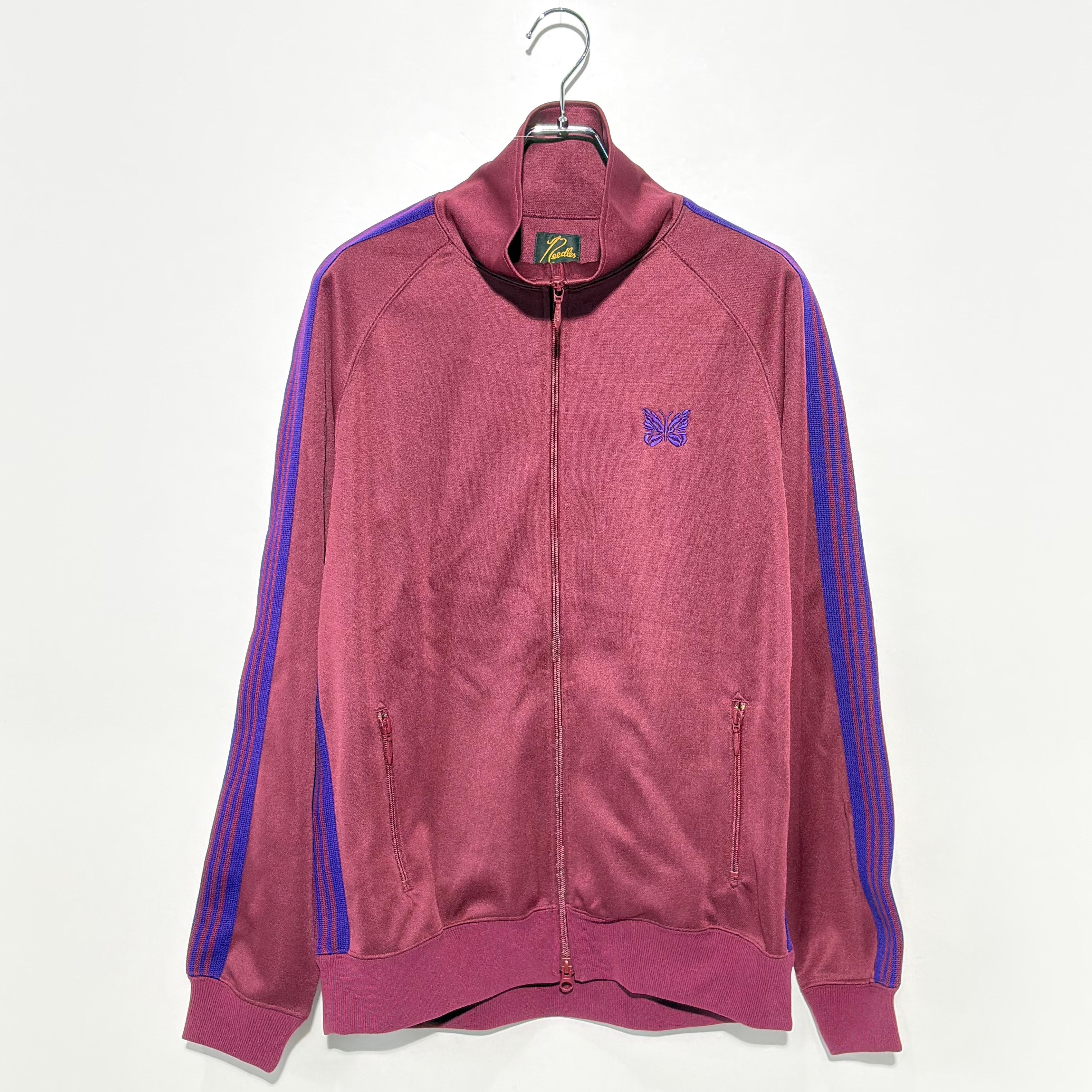 Needles Track Jacket - Poly Smooth "Wine"