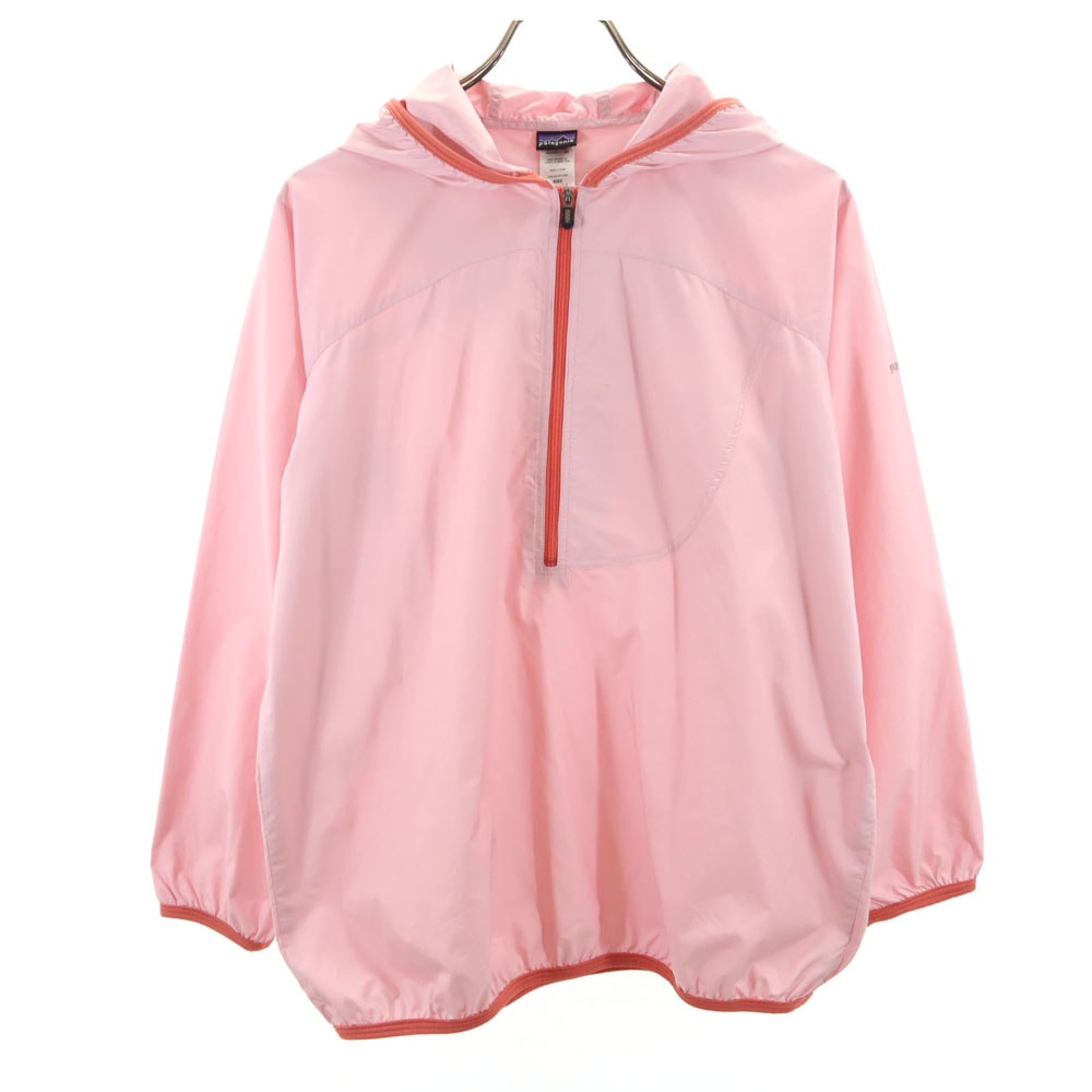 patagonia パタゴニア アウトドア ハーフジップ ジャケット XL 14 ピンク プルオーバー