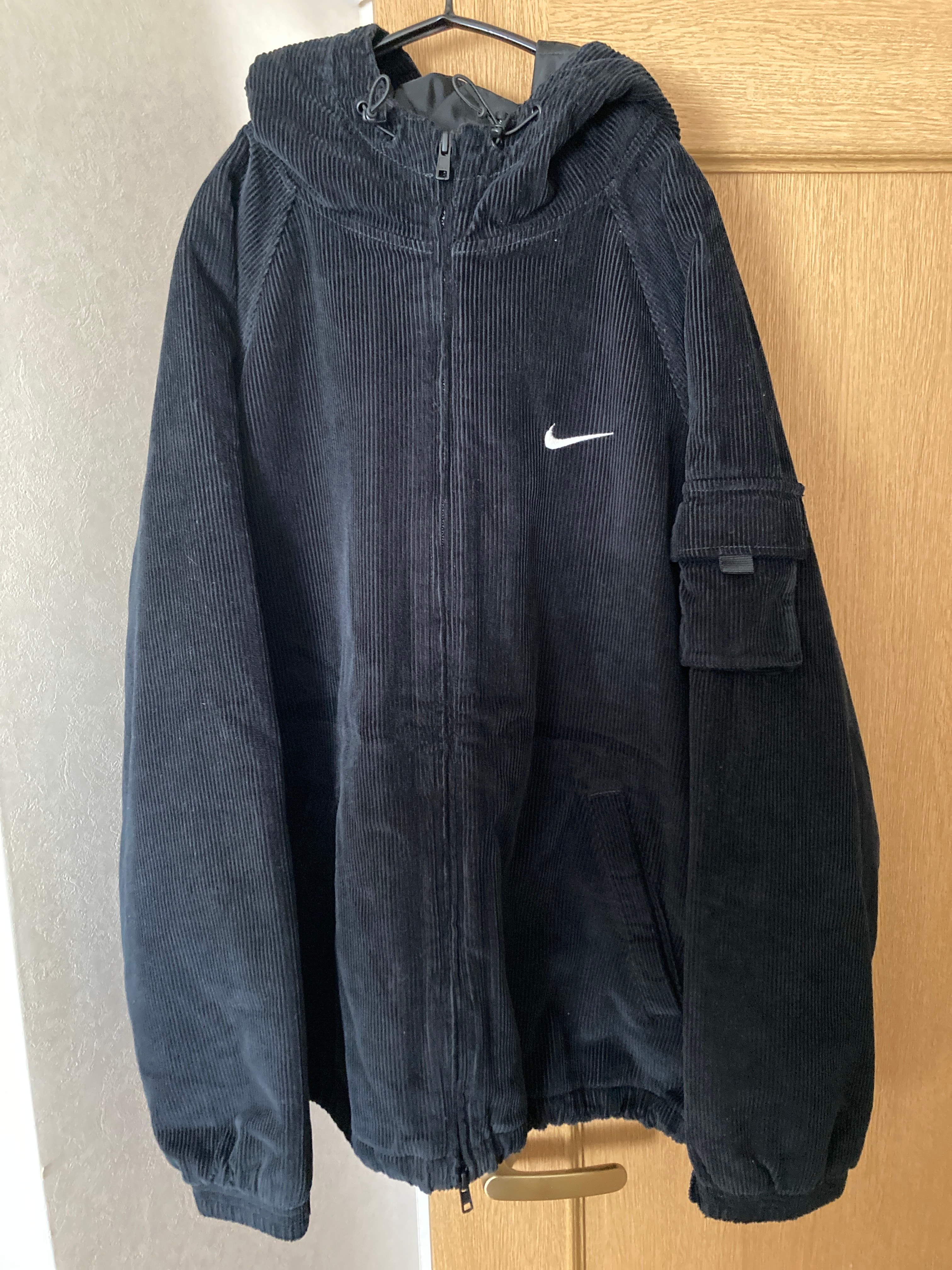 Supreme / Nike Arc Corduroy Hooded Jacket "Black"