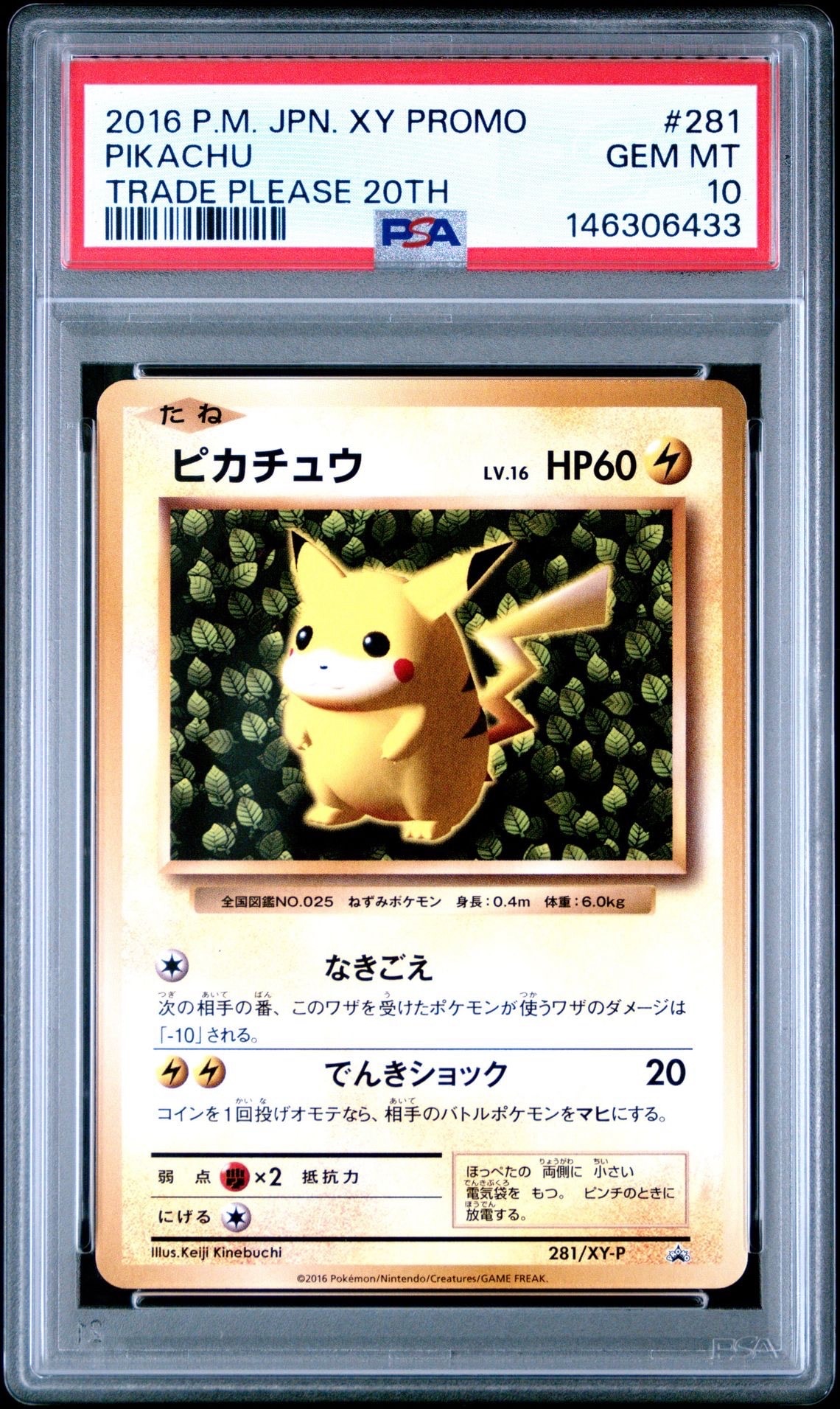 ピカチュウ: プロモ[XY-P 281/XY-P](プロモーションカード「XY-P」)の
