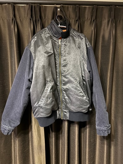 Supreme Denim Sleeve Ma-1 "Black"