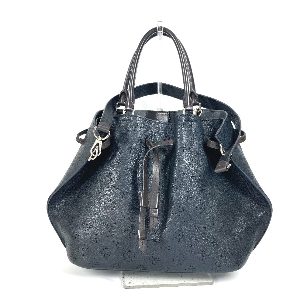ルイヴィトン LOUIS VUITTON ジロラッタ M54402 モノグラム マヒナ カバン 肩掛け 2WAYバッグ ショルダーバッグ 巾着 ハンドバッグ トートバッグ モノグラムマヒナレザー ノワール ブラック