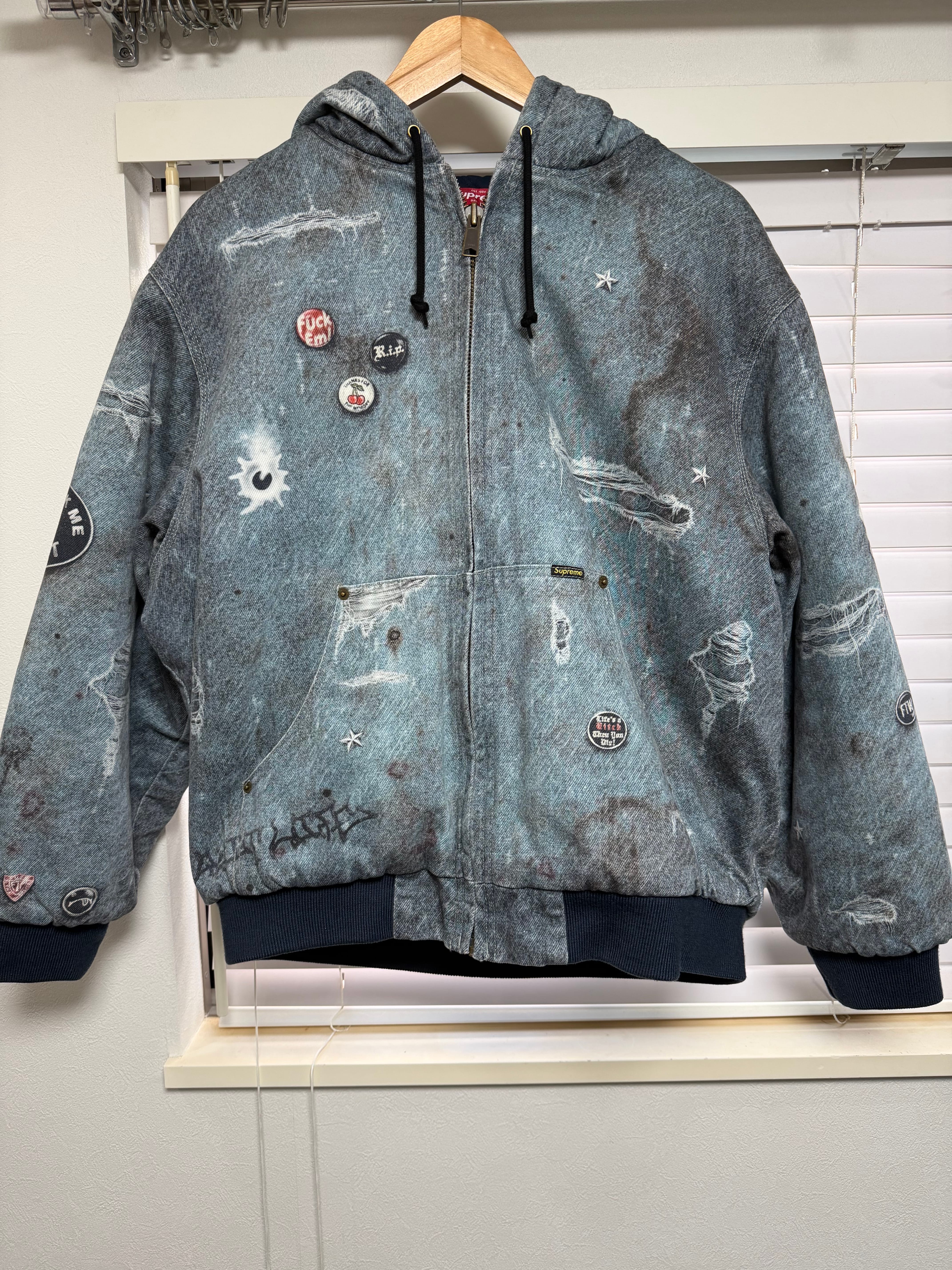 Supreme HJR Trompe Loeil Hooded Work Jacket 