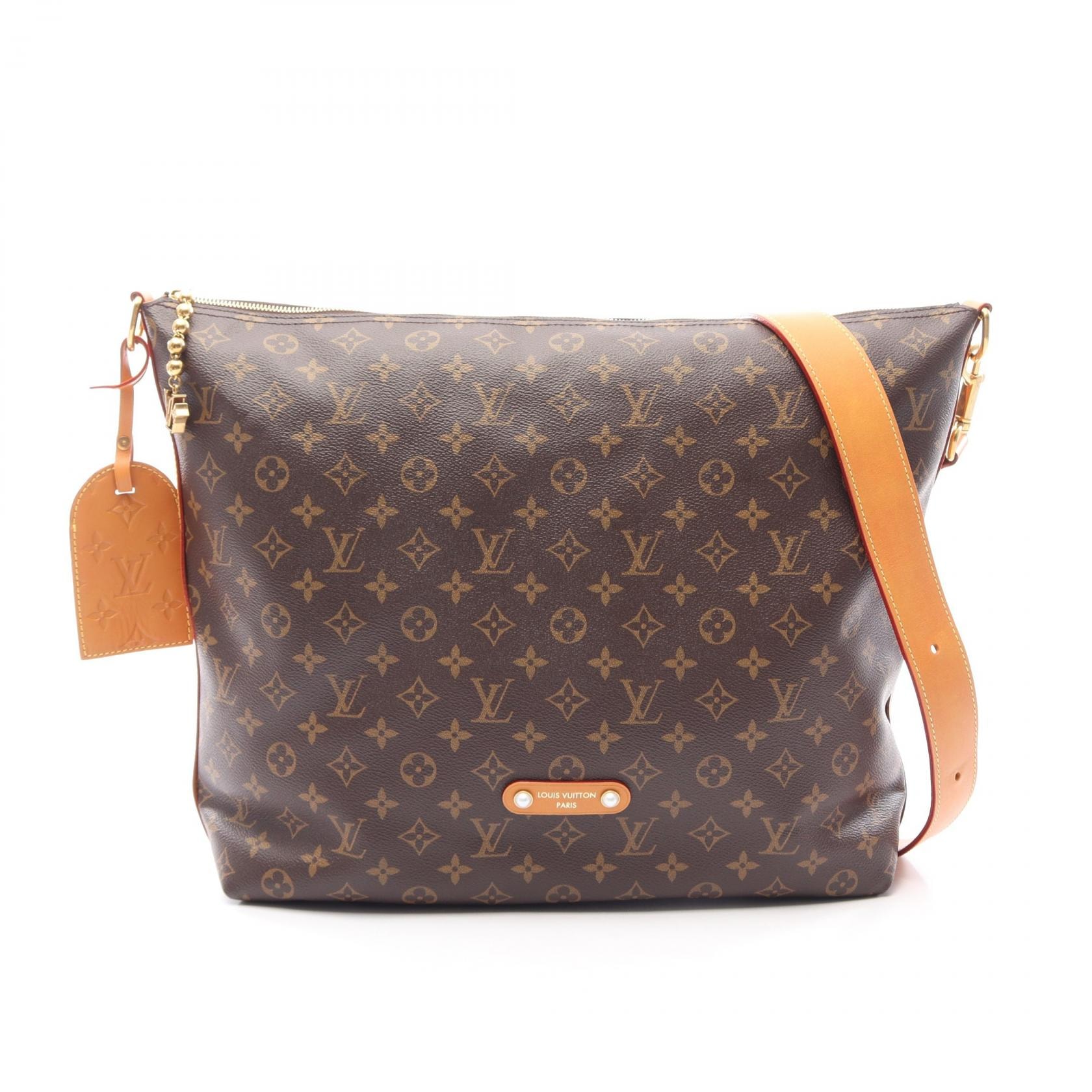 ルイ・ヴィトン LOUIS VUITTON バガボンド ホーボー モノグラム ショルダーバッグ バッグ PVCコーティングキャンバス レザー モノグラム メンズ ブラウン系 M14018 【中古】