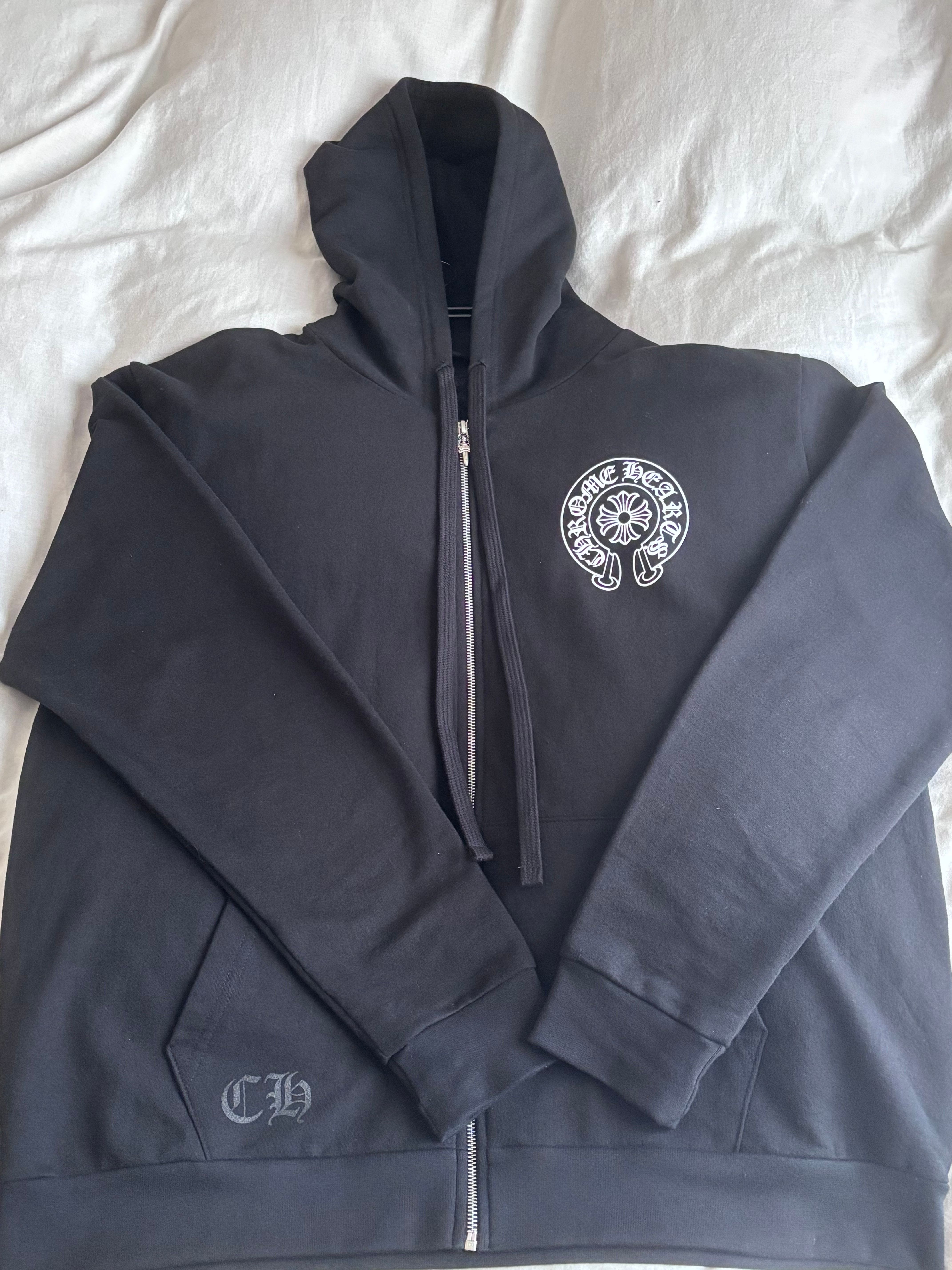 Chrome Hearts Horseshoe Zip Hoodie Tokyo Exclusive "Black"