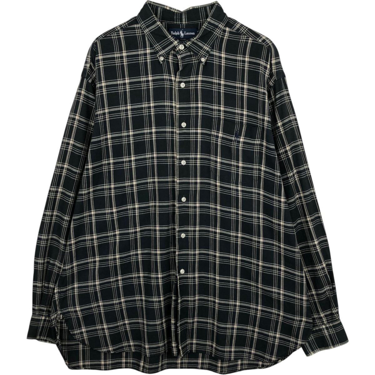 古着 ラルフローレン Ralph Lauren MCMEEL 長袖 ボタンダウンチェックシャツ メンズXL相当/eaa614308