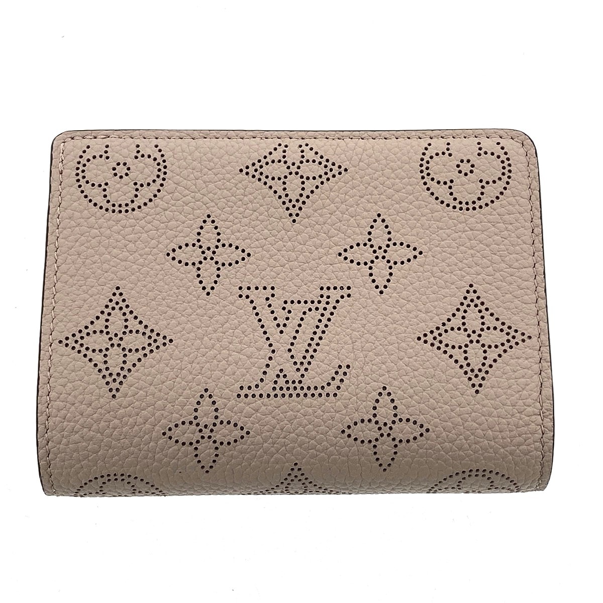 LOUIS VUITTON ルイ・ヴィトン ポルトフォイユ クレア 二つ折り財布 M80817 モノグラムマヒナ ベージュ  レディース【中古】