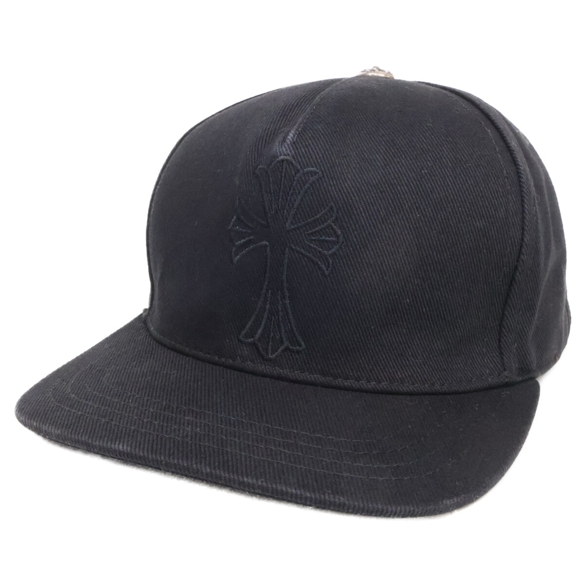 クロムハーツ 国内正規 2238-304-2730 925 BSBL CAP DENIM CROSS CHクロス キャップ OS(53-60)