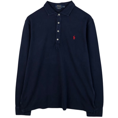 古着 ラルフローレン Ralph Lauren POLO RALPH LAUREN FEATHERWEIGHT 長袖 ポロシャツ メンズXL相当/eaa619116