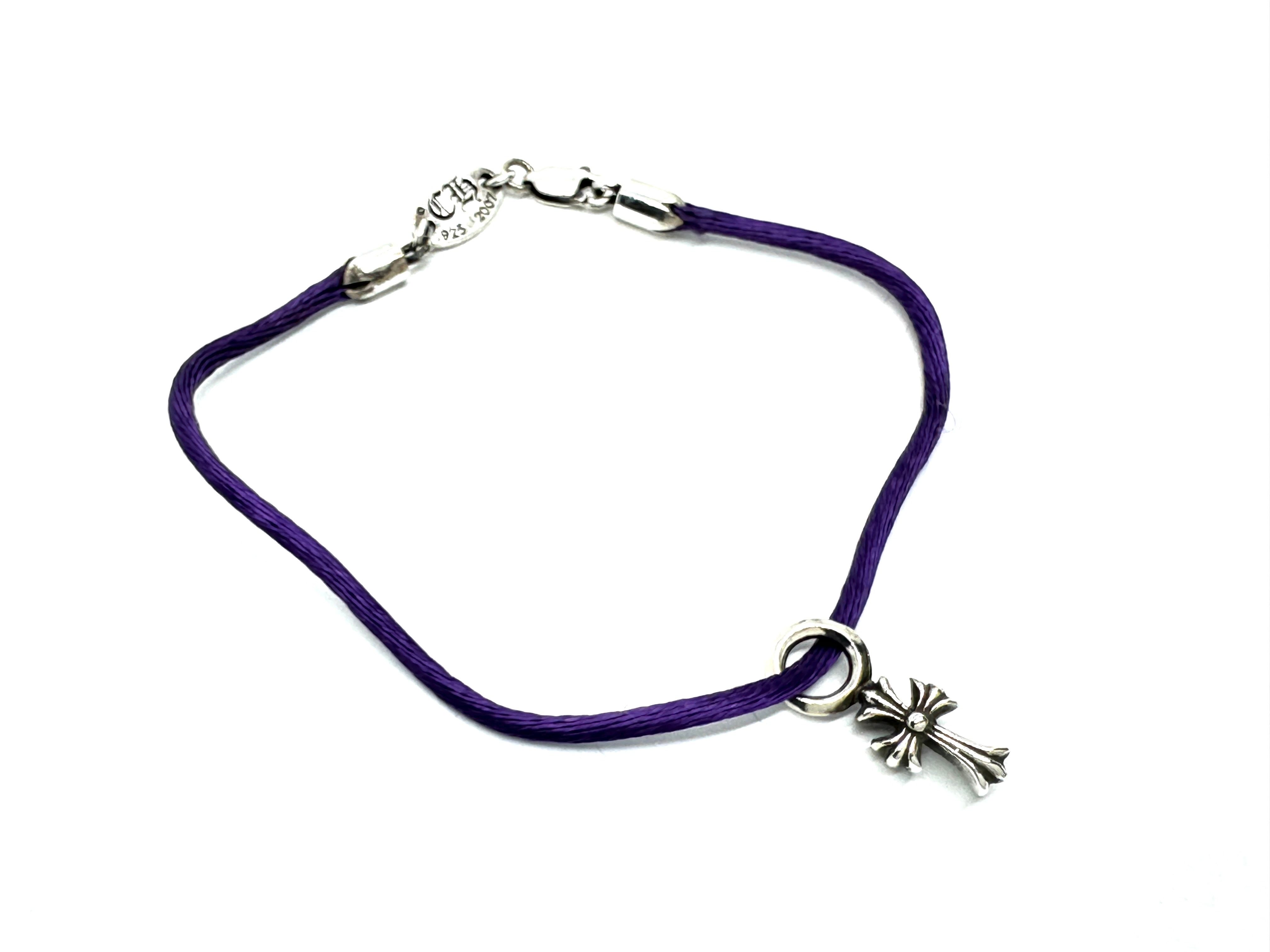 Chrome Hearts KZ Bracelet / # 2 Cross Charm "Purple"