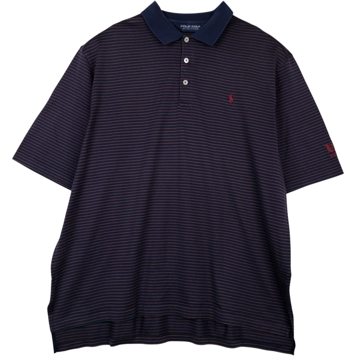 古着 ラルフローレン Ralph Lauren POLO GOLF ポロゴルフ 半袖 ボーダー ポロシャツ メンズXL相当/eaa622716